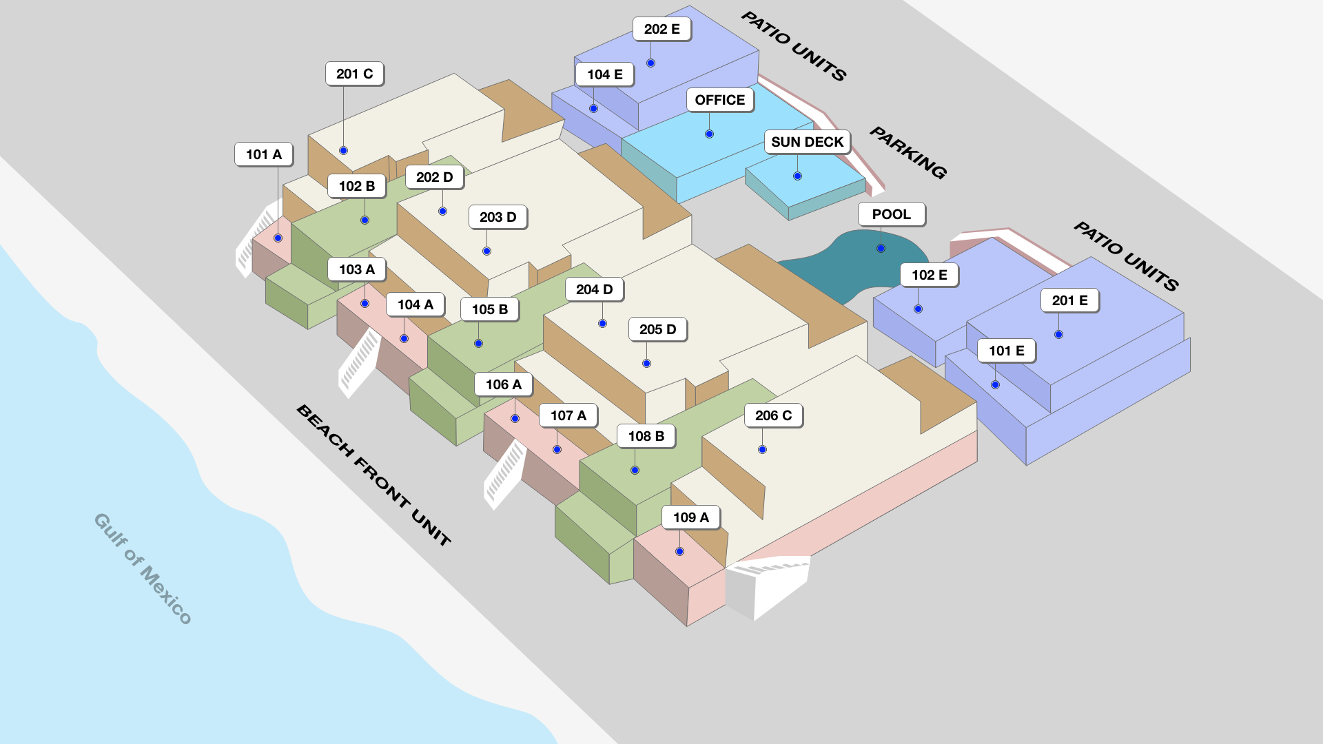 LaPlaya Unit Locator